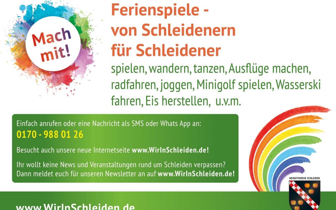 Ferienspiele – von Schleidener für Schleidener
